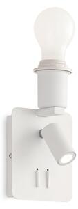 IdealLux 239521 GEA MAP2 SQUARE nástenné svietidlo E27/LED 1+1x60/3W 200lm 3000K IP20 biela