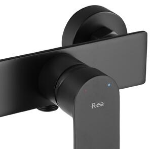 Rea Urban, sprchová batéria s bodovou ručnou sprchovou sadou, čierna, REA-B9909