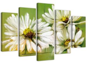 Gario Obraz Biele kvety Veľkosť: 100 x 70 cm, Prevedenie: Obraz na plátne