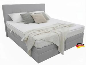 Zltahala.sk Kontinentálna posteľ Emma Premium Home boxspring 200x160 sv. sivá s úložným priestorom