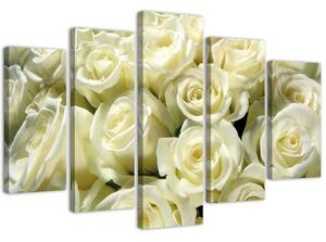 Gario Obraz Biele ruže Veľkosť: 100 x 70 cm, Prevedenie: Obraz na plátne
