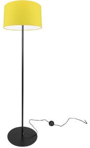 Podlahová lampa INDIGO, 1x textilné tienidlo (výber z 10 farieb), (výber z 3 farieb konštrukcie), O