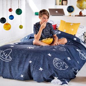 Bavlnená detská obliečka na jednolôžko 140x200 cm Starspace – Mr. Fox