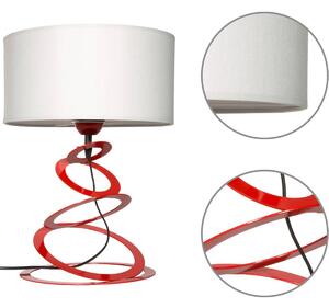 Stolová lampa INDIGO, 1x textilné tienidlo (výber z 3 farieb), (výber z 3 farieb konštrukcie), O
