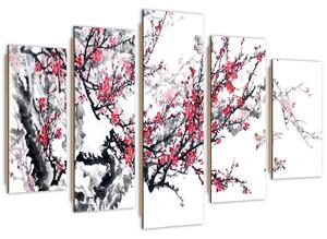Gario Obraz Japonská čerešňa Veľkosť: 200 x 100 cm, Prevedenie: Panelový obraz