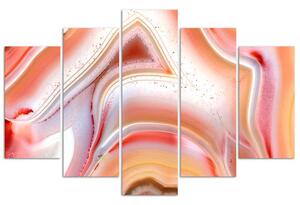 Obraz na plátne Tanec pastelov - 5 dielny Rozmery: 100 x 70 cm