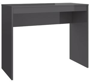 Stôl lesklý sivý 90x40x72 cm drevotrieska