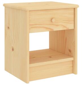Nočný stolík bledé drevo 35x30x40 cm borovicový masív
