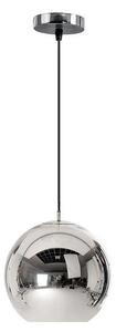 Toolight - Závesná lampa guľa 20cm LE03-1, chrómová, OSW-00705