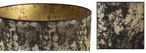 Závesné svietidlo WERONA 2, 1x čierne/zlaté textilné tienidlo, (fi 40cm), G