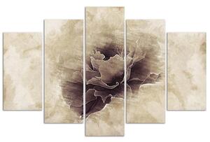 Obraz na plátne Popolcový kvet - 5 dielny Rozmery: 100 x 70 cm