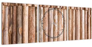 Obraz - Bambus (s hodinami) (90x30 cm)