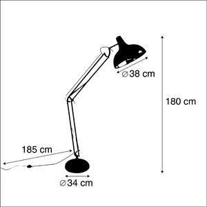 Inteligentná stojaca oceľová lampa vrátane Wifi A60 - Hobby