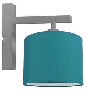 Nástenné svietidlo INDIGO, 1x textilné tienidlo (výber zo 6 farieb), (výber z 3 farieb konštrukcie)