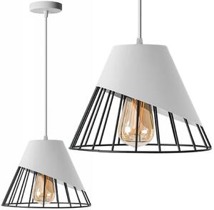 Toolight - závesná stropná zrkadlová lampa E27 60W APP228-1CP, čierna-biela, OSW-00888