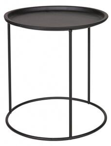 Čierny Odkládací stolík Ivar – ∅ 56 cm ∅ 56 × 37,5 cm WOOOD