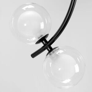 Toolight - 8-bodová stropné lampa G9 25W APP979-8C, čierna, OSW-07001