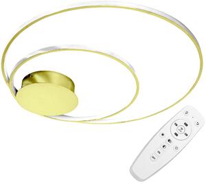 Toolight - LED stropné svietidlo + diaľkové ovládanie APP803-C, zlatá, OSW-09752