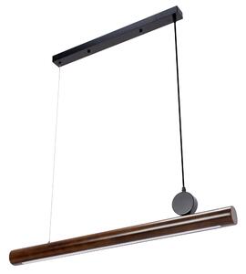 Toolight - LED stropná lampa APP969-1CP, hnedá-čierna mriežka, OSW-07002