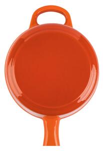 Ernesto® Liatinový hrniec s rúčkou, Ø 16 cm (oranžová) (100353014)