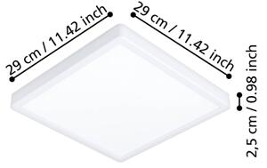 Eglo 901313 - LED stropné svietidlo FUEVA LED/13W/230V 2700/4000/6500K 29x29 cm biela