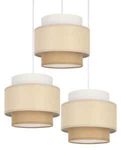 Brilagi - Luster na lanku RESNA 3xE27/60W/230V priemer 45 cm krémový/béžový