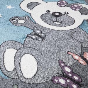 Dekorstudio Modrý koberec ANIME pre deti - medvedík 916 Rozmer koberca: 160x230cm
