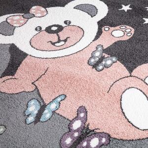 Dekorstudio ANIME sivý detský koberec - medvedík 916 Rozmer koberca: 190x280cm