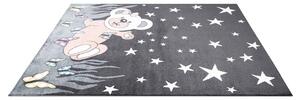 Dekorstudio ANIME sivý detský koberec - medvedík 916 Rozmer koberca: 80x150cm