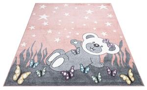 Dekorstudio Ružový detský koberec ANIME - medvedík 916 Rozmer koberca: 190x280cm