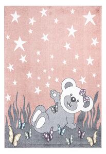 Dekorstudio Ružový detský koberec ANIME - medvedík 916 Rozmer koberca: 80x150cm