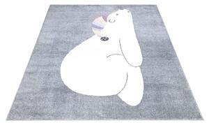 Dekorstudio ANIME detský sivý koberec - medveď 921 Rozmer koberca: 140x200cm