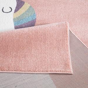 Dekorstudio Detský ružový koberec ANIME - medveď 921 Rozmer koberca: 80x150cm