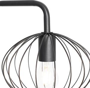 Dizajnová stojaca lampa čierna 23 cm - Margarita