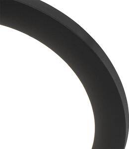 Stropné svietidlo čierne 22,5 cm vrátane LED 3-stupňového stmievateľného IP44 - Steve