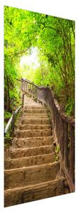 Fototapeta na dvere - Krásne schody v prírode (95x205cm)