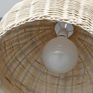 Toolight - Stropné svietidlo z prírodného bambusu Boho E27 60W APP882-1CP, hnedá, OSW-05242