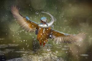 Umelecká fotografie Kingfisher, Alberto Ghizzi Panizza, (40 x 26.7 cm)
