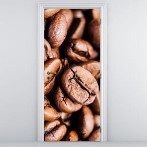 Fototapeta na dvere - Zrnká kávy (95x205cm)