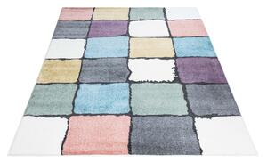 Dekorstudio Moderný koberec YOUNG štvorce - vzor 919 Rozmer koberca: 80x150cm