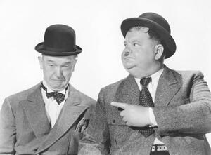 Umelecká fotografie Stan Laurel &nd Oliver Hardy - The Big Noise, (40 x 30 cm)