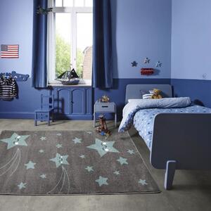 Jutex Detský koberec Playtime 0610A modrý, Rozmery 1.50 x 0.80