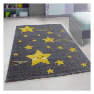 Jutex Detský koberec Playtime 0610A žltý, Rozmery 1.50 x 0.80