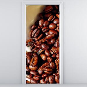 Fototapeta na dvere - Zrnková káva (95x205cm)