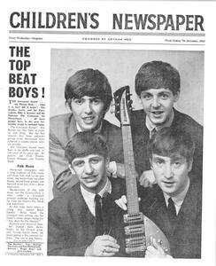 Umelecká fotografie The Beatles, front page of 'The Children's Newspaper', December 1963, English School,, (35 x 40 cm)