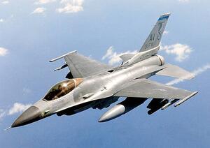 Umelecká fotografie General Dynamics F-16 Falcon in flight, Stocktrek, (40 x 26.7 cm)