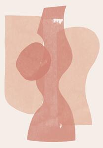 Ilustrácia Peach Paper Cut Composition No.1, THE MIUUS STUDIO, (26.7 x 40 cm)