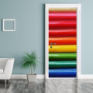 Fototapeta na dvere - farebné ceruzky (95x205cm)