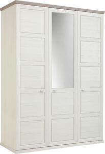 SKRIŇA SO ZRKADLOM, sivá, biela, 154/209/60 cm Hom`in - Skrine