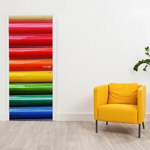 Fototapeta na dvere - farebné ceruzky (95x205cm)